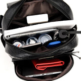 Leather backpack