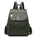 Leather backpack