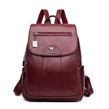 Leather backpack
