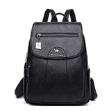 Leather backpack