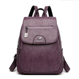 Leather backpack