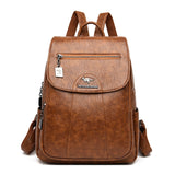 Leather backpack