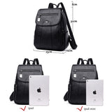 Leather backpack
