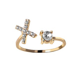 A-Z Letter Adjustable Opening Rings For Women