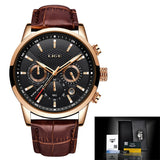 Luxury Casual Leather Quartz Men Watch