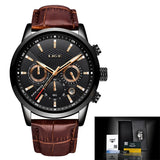 Luxury Casual Leather Quartz Men Watch