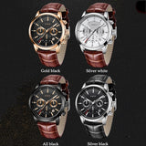 Luxury Casual Leather Quartz Men Watch