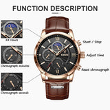 Men Watches Top Brand Luxury Leather