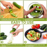 Handheld Spiralizer Vegetable Fruit Slicer Adjustable