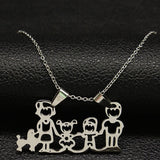 Necklaces  from Stainless Steel Pendants for Women Mother's Day Gift