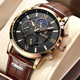Men Watches Top Brand Luxury Leather