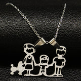 Necklaces  from Stainless Steel Pendants for Women Mother's Day Gift