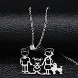 Necklaces  from Stainless Steel Pendants for Women Mother's Day Gift