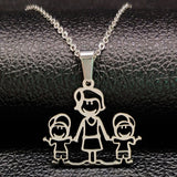 Necklaces  from Stainless Steel Pendants for Women Mother's Day Gift
