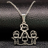 Necklaces  from Stainless Steel Pendants for Women Mother's Day Gift