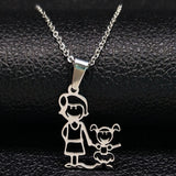 Necklaces  from Stainless Steel Pendants for Women Mother's Day Gift
