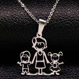 Necklaces  from Stainless Steel Pendants for Women Mother's Day Gift