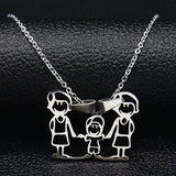 Necklaces  from Stainless Steel Pendants for Women Mother's Day Gift