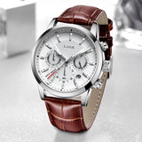 Luxury Casual Leather Quartz Men Watch