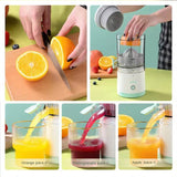Citrus Juicer Rechargeable - Electric Juicer Machines. With Cleaning Brush Portable Juicer For Extractor Orange Lemon Grapefruit