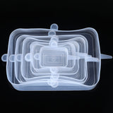 6 Pcs/Set Food Silicone Cover Reusable