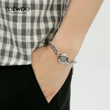 Couple Bracelet Pair of Keys and Locks Stainless Steel Bracelet