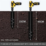 Digger Ground Drill for Seed Planting and Flower Planter with 8 Sizes