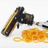 1pc Mini metal folding Gun Rubber