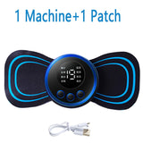 Neck Massage Patch 8 Mode Pulse Muscle Stimulator Portable Relief Pain