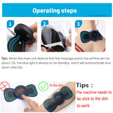 Neck Massage Patch 8 Mode Pulse Muscle Stimulator Portable Relief Pain