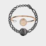 Couple Bracelet Pair of Keys and Locks Stainless Steel Bracelet