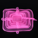 6 Pcs/Set Food Silicone Cover Reusable