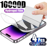 4Pcs Hydrogel Film Full Cover For iPhone