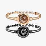 Couple Bracelet Pair of Keys and Locks Stainless Steel Bracelet