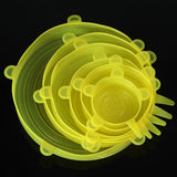 6 Pcs/Set Food Silicone Cover Reusable