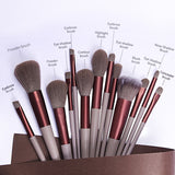 13pcs Makeup Brushes soft Cosmetic Full Set 3 in Colors