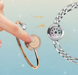 Couple Bracelet Pair of Keys and Locks Stainless Steel Bracelet